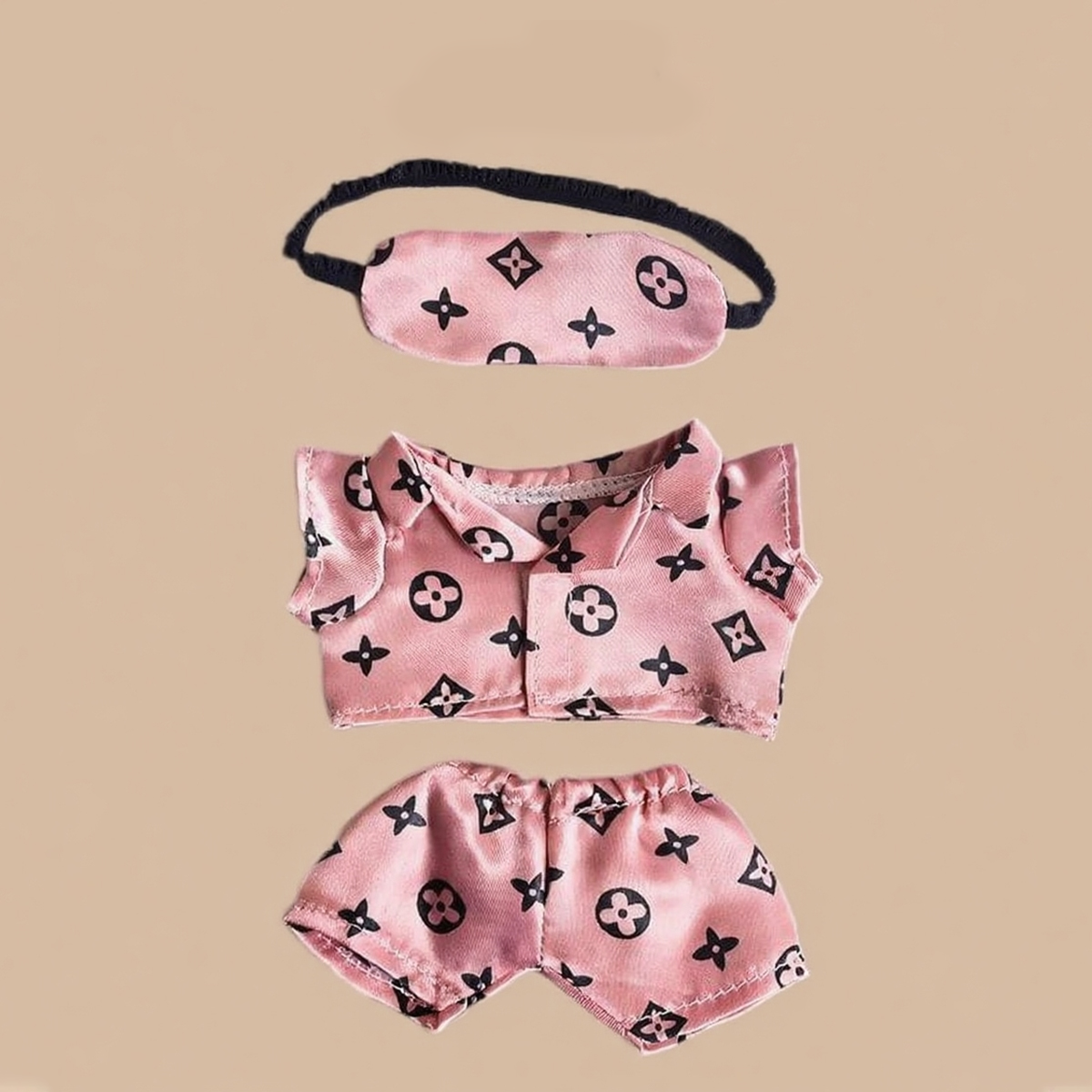 Labubu Fashion Clothes-Silk Pajama Set
