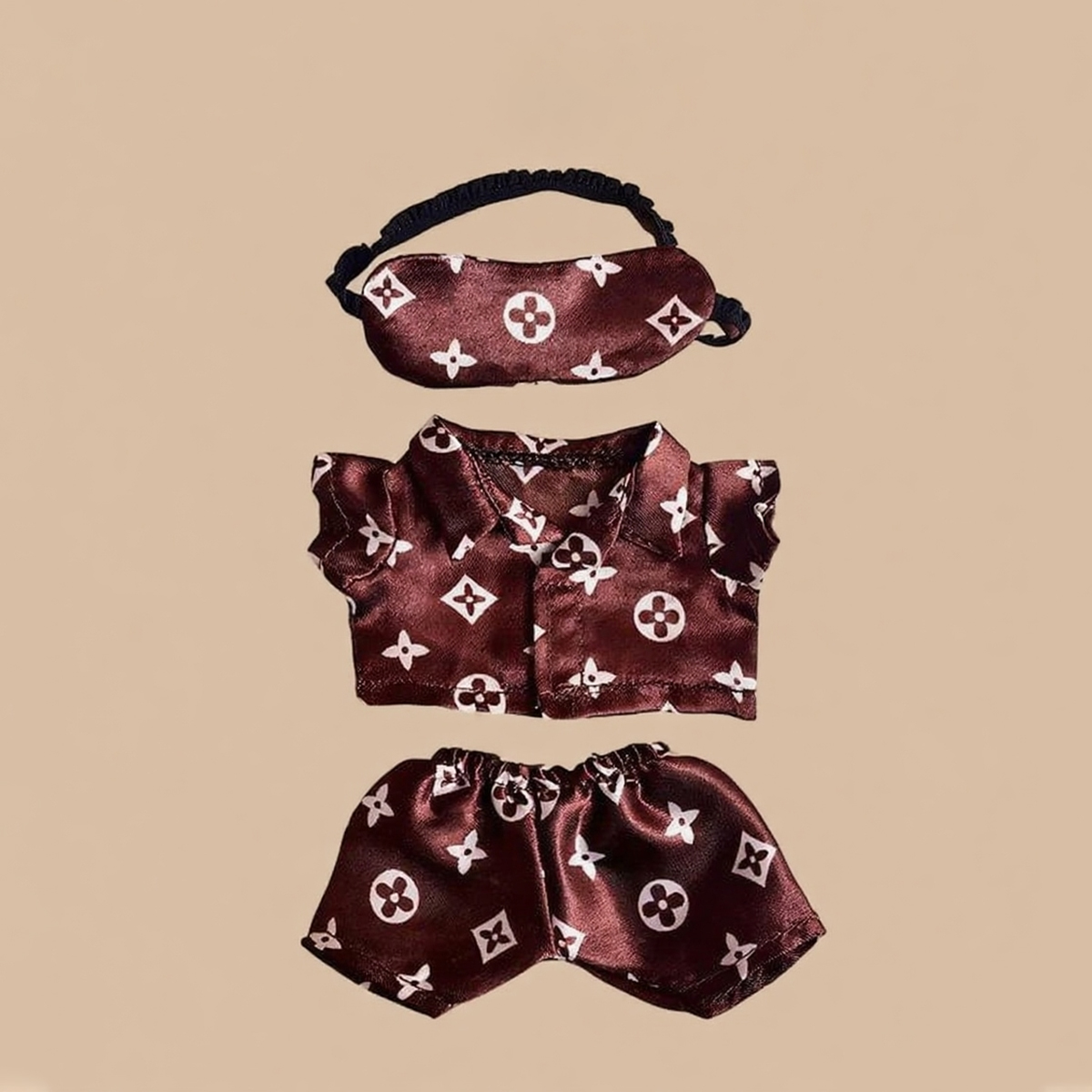 Labubu Fashion Clothes-Silk Pajama Set