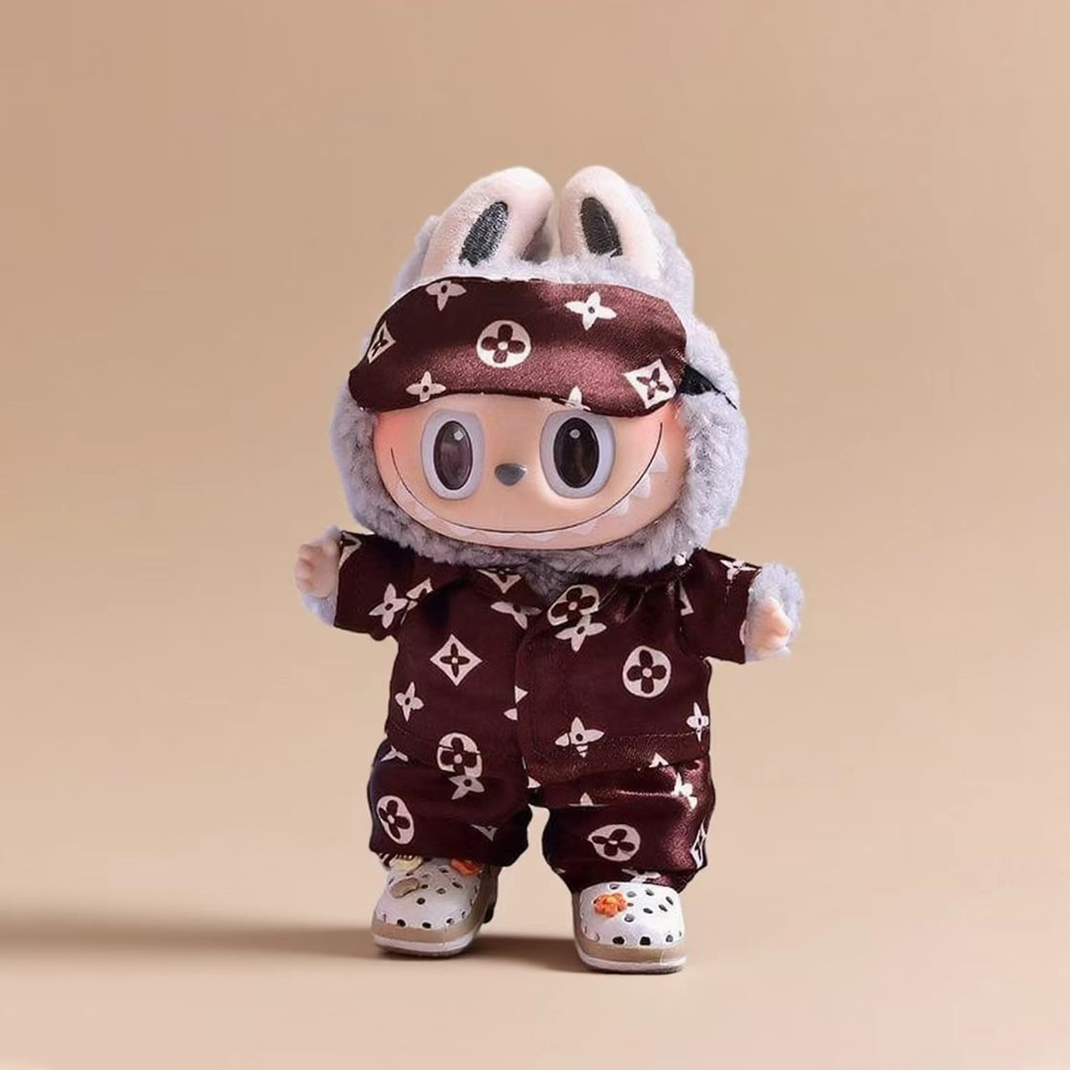 Labubu Fashion Clothes-Silk Pajama Set
