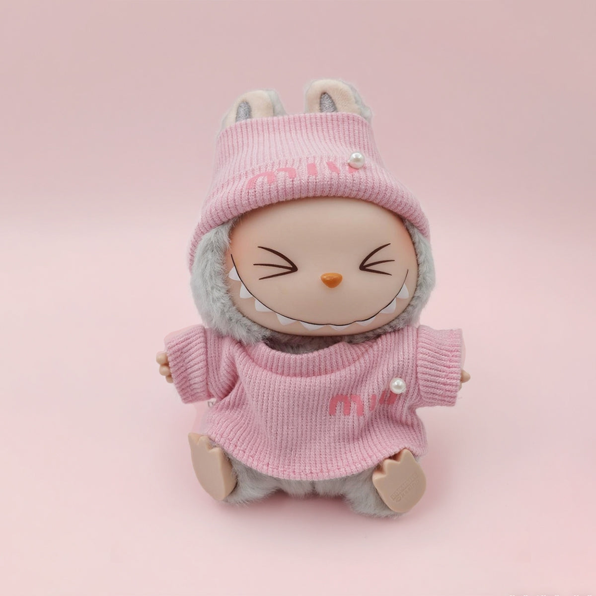 Labubu Fashion Miu-Haute Pink 2-Piece Set (Dress and Hat)