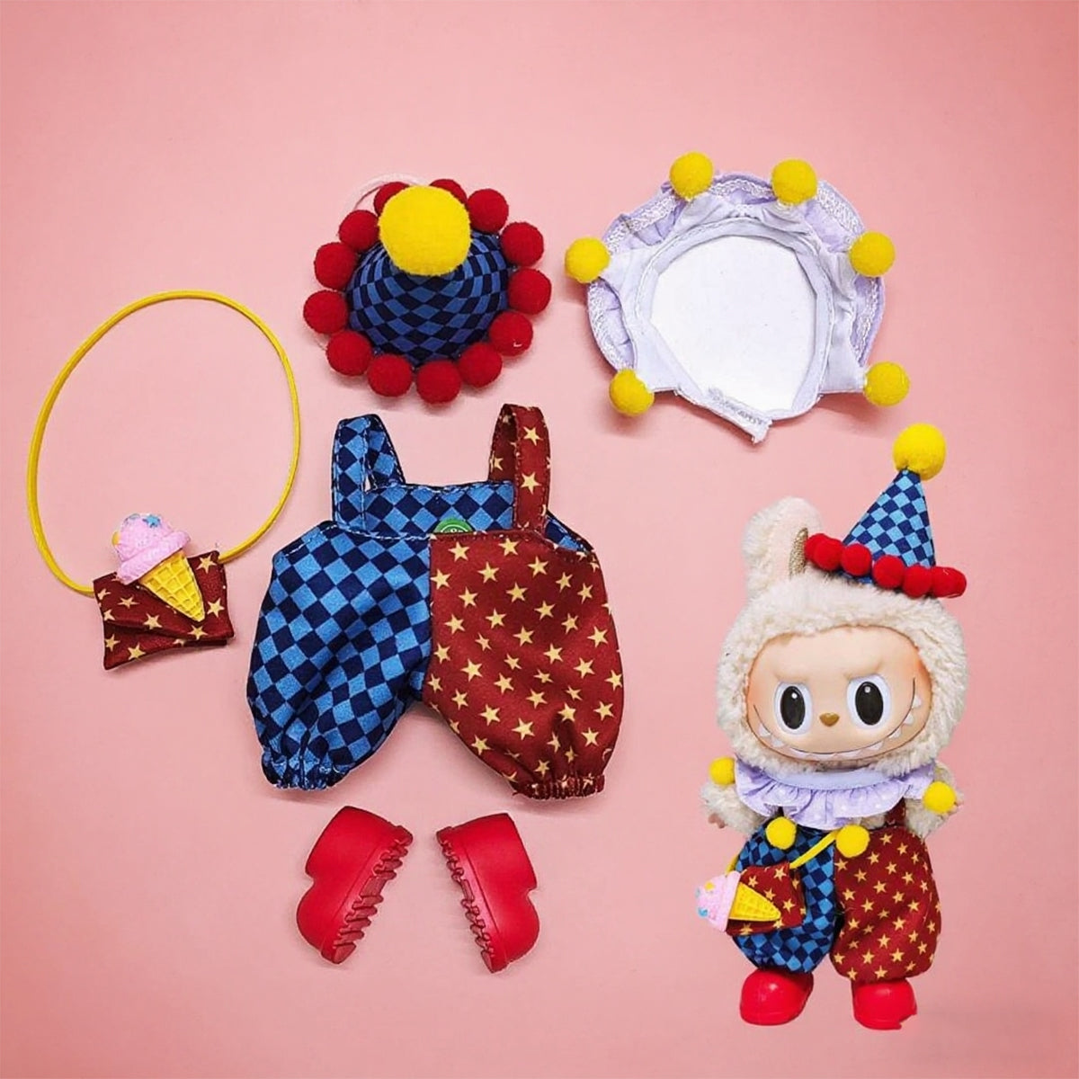 Labubu Fashion Clothing - Circus Theme Set