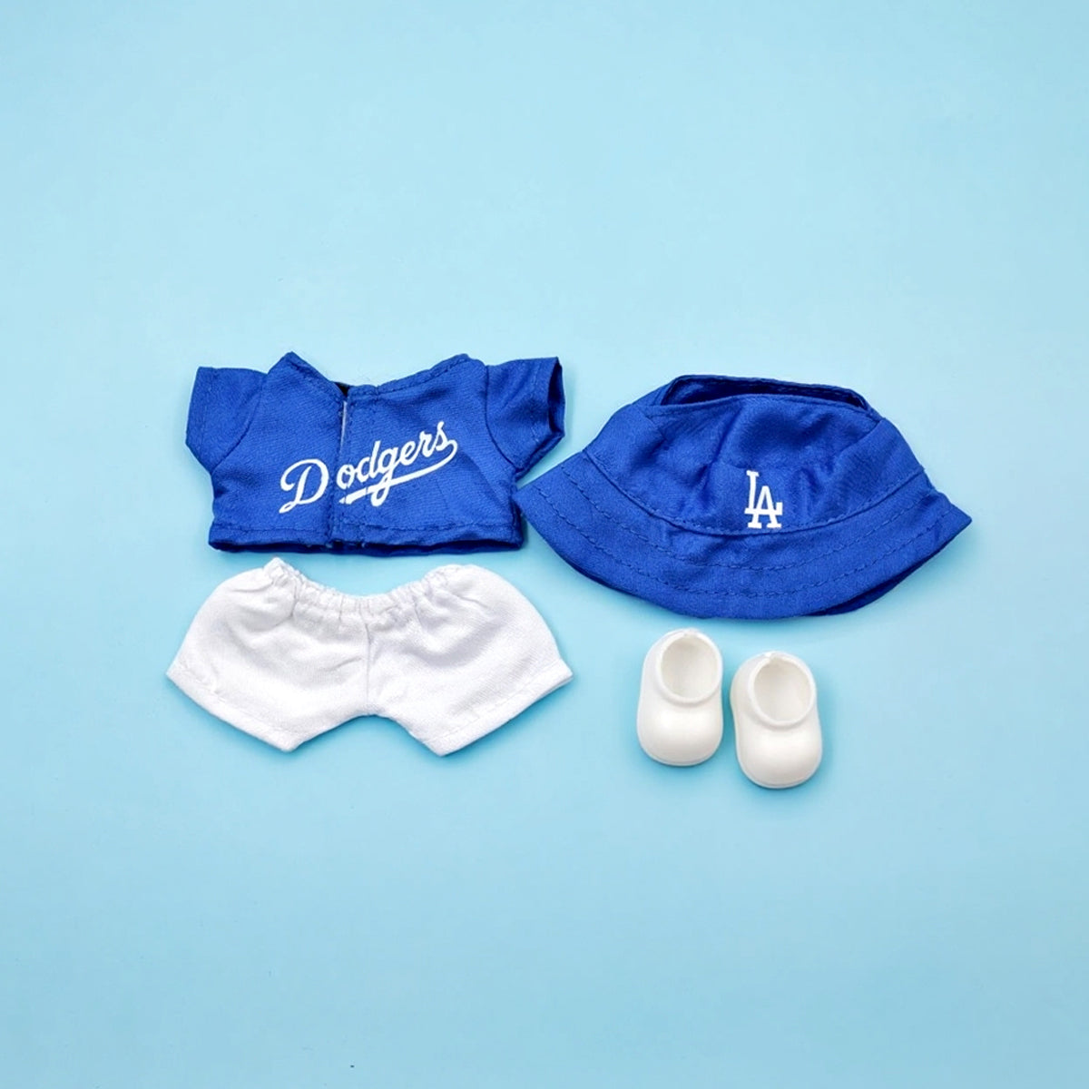 Labubu doll clothes Los Angeles baseball jersey set (clothes, hats, shoes)