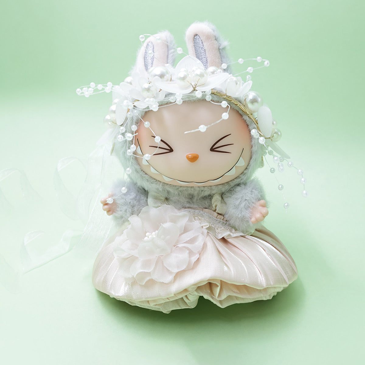 Labubu Fashion - Exquisite Wedding Dresses and Handmade Beaded Headpieces