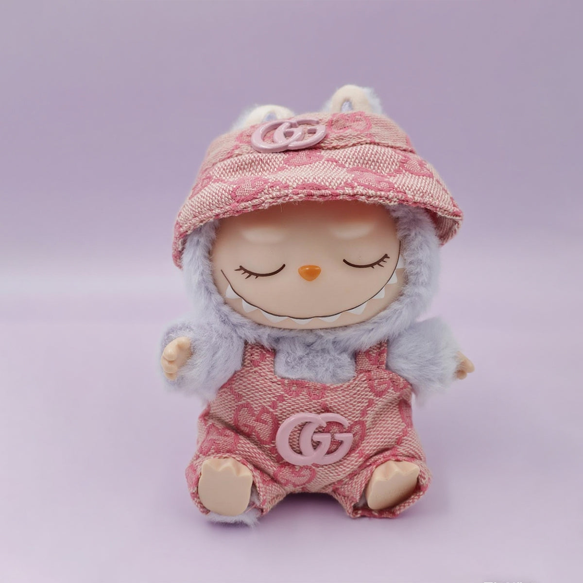 Labubu Fashion G-Haute Pink 2-Piece Set (Clothes and Hat)
